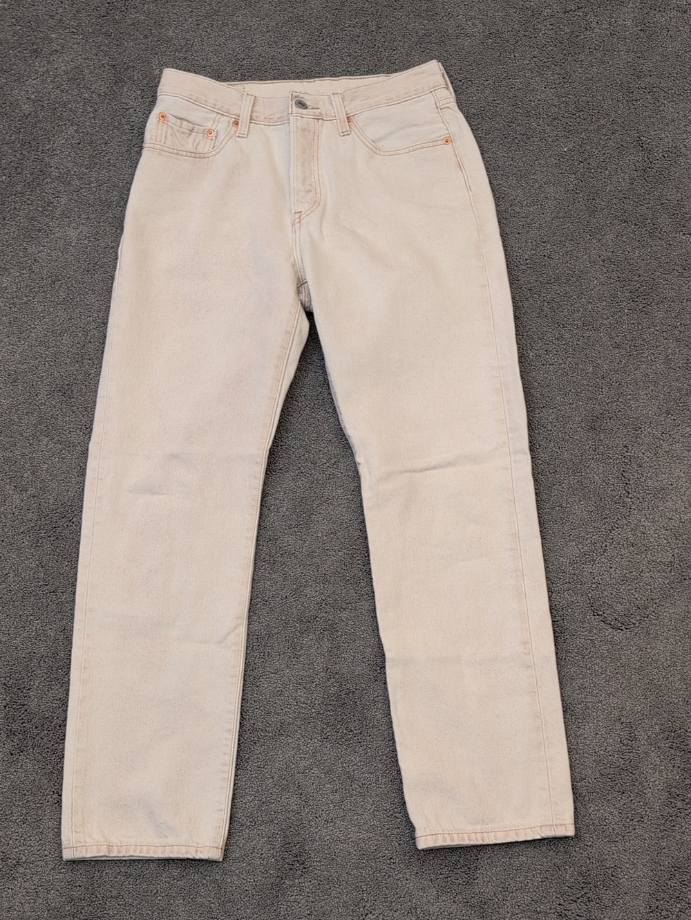 Levi's 501 Women's Cream Colored Jeans 28x30